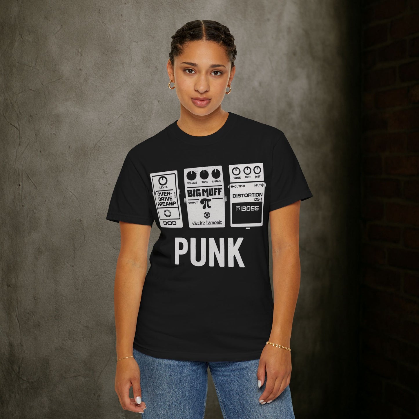 "Punk" Guitar Pedal T-Shirt — Raw Sound and DIY Spirit