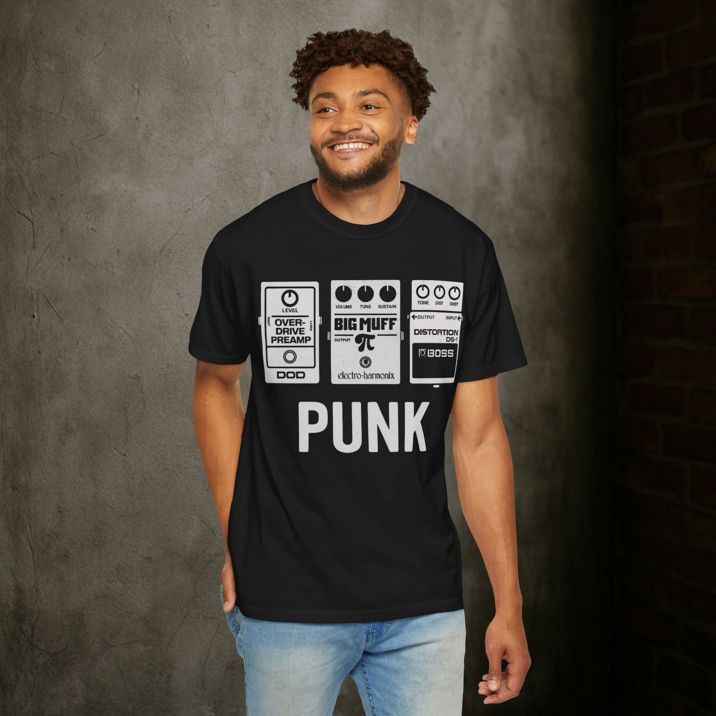 "Punk" Guitar Pedal T-Shirt — Raw Sound and DIY Spirit