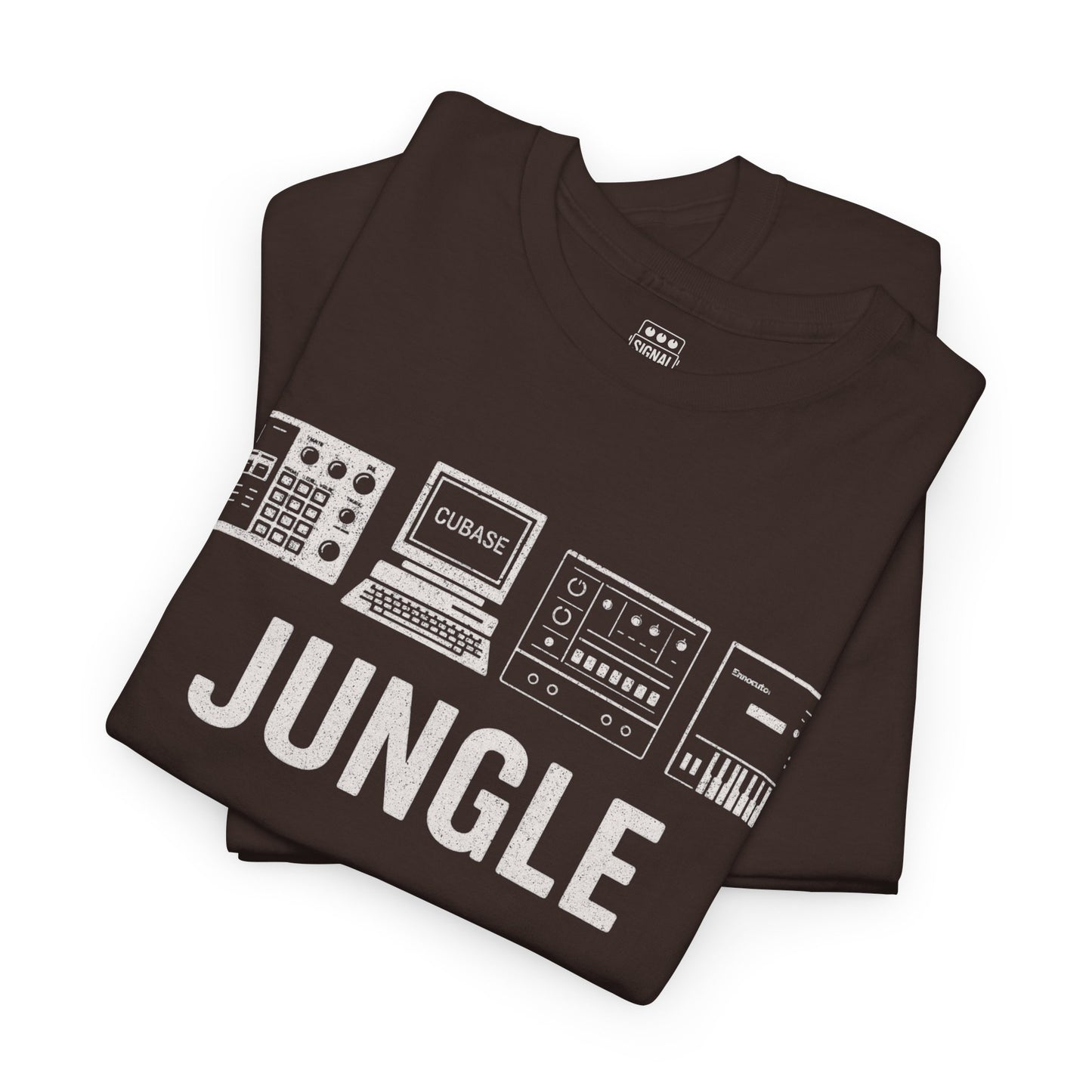 Jungle Music T-Shirt – Vintage Gear Graphic Tee for Drum & Bass and Rave Culture Fans