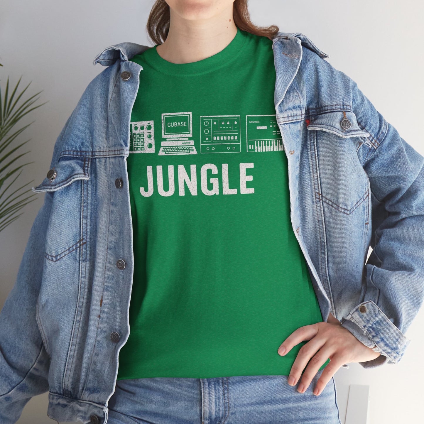 Jungle Music T-Shirt – Vintage Gear Graphic Tee for Drum & Bass and Rave Culture Fans