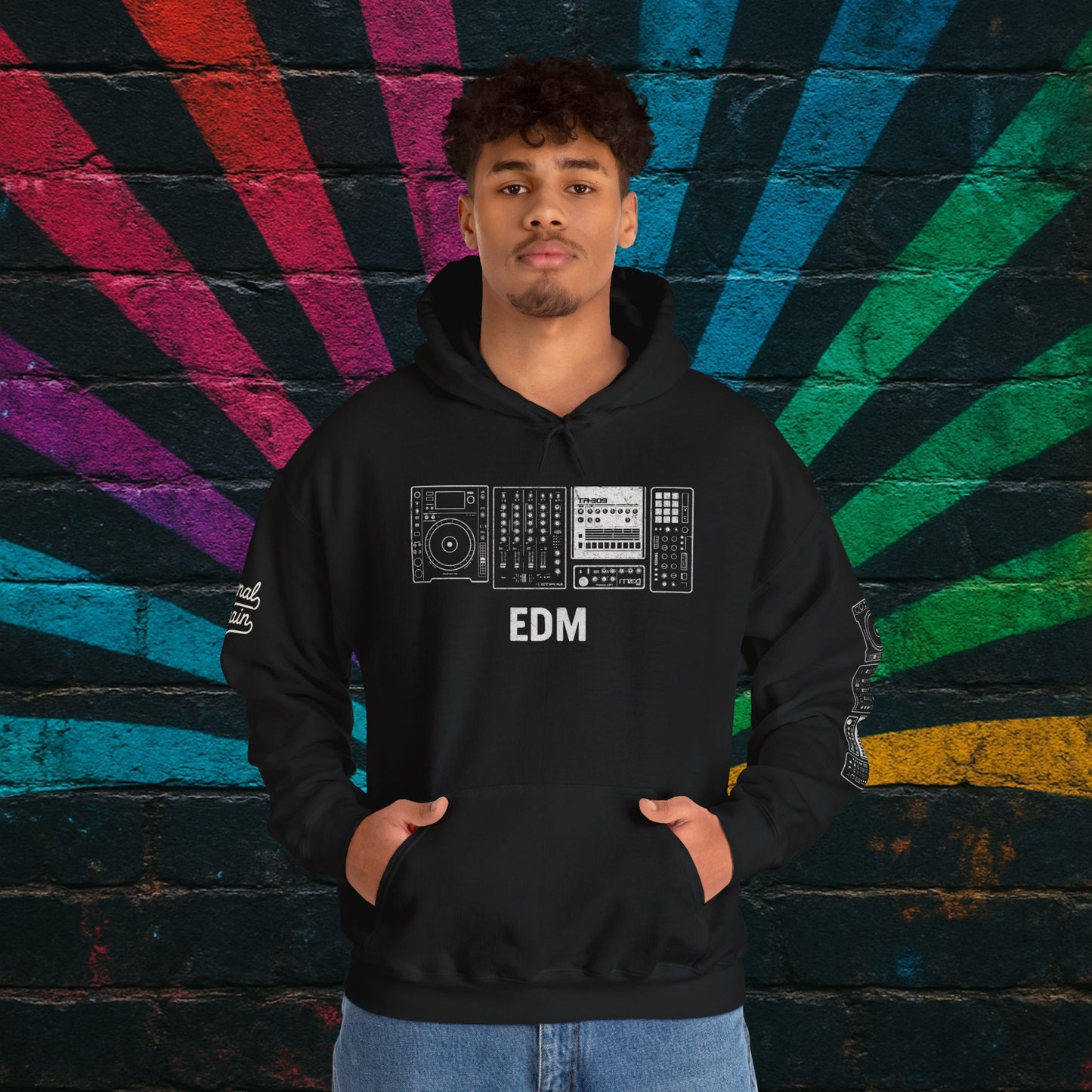 EDM Music Producer Hoodie – Unisex Heavy Blend Sweatshirt for DJs, Producers & Electronic Music Fans