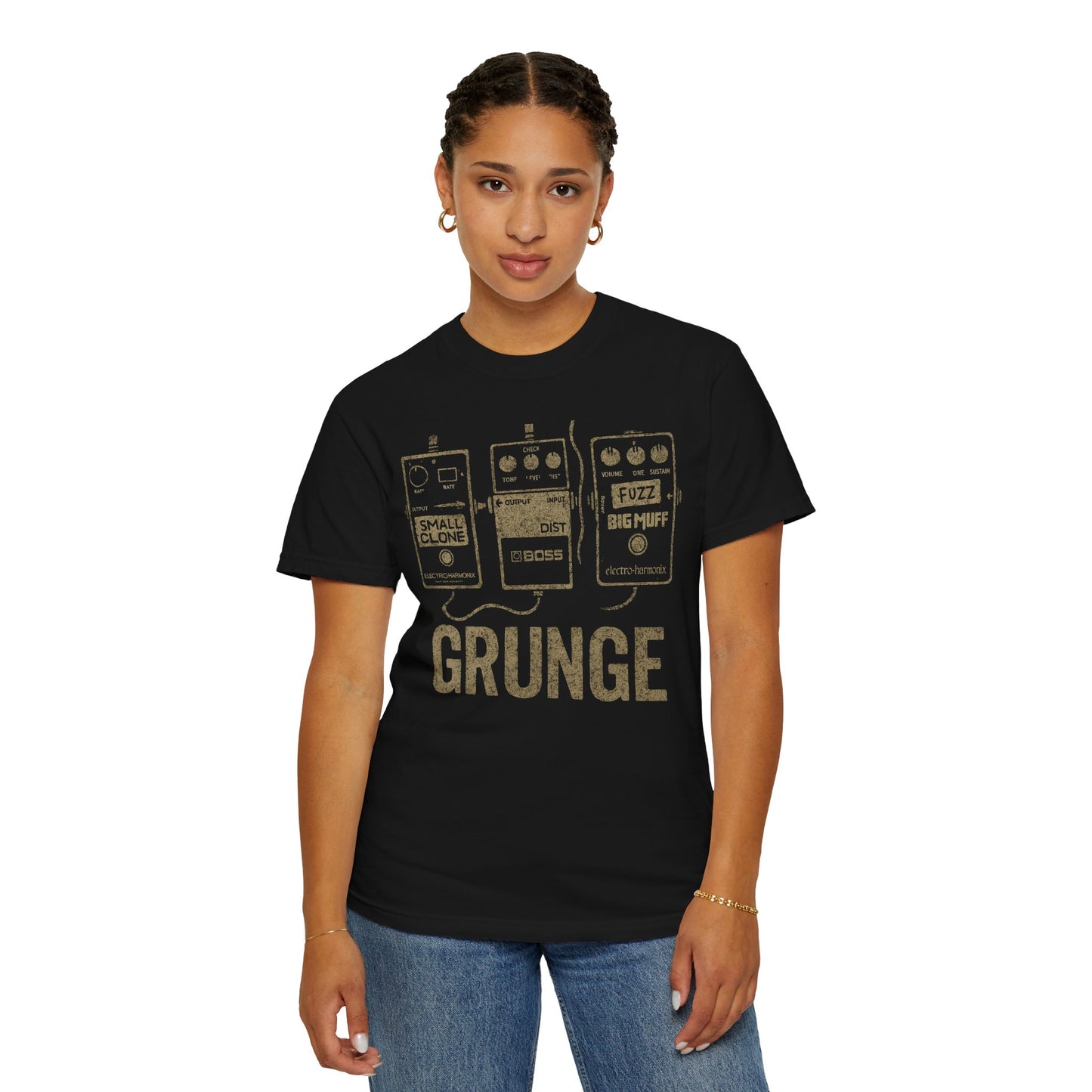 "Grunge" Guitar Pedal T-Shirt — Inspired by Iconic Pedals