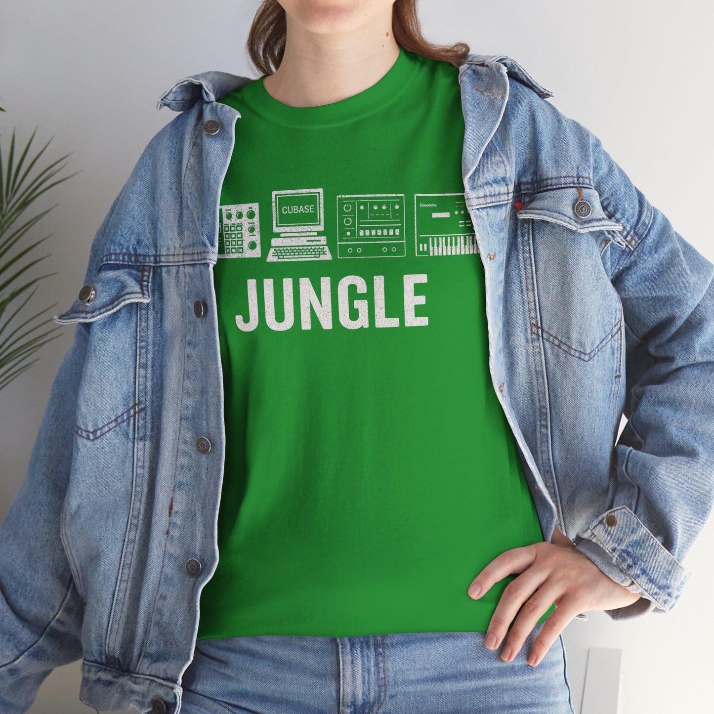 Jungle Music T-Shirt – Vintage Gear Graphic Tee for Drum & Bass and Rave Culture Fans