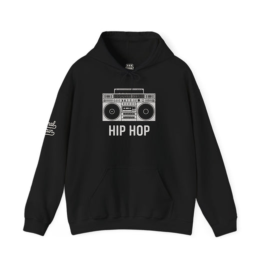 Hip Hop Boombox Hoodie – Retro Unisex Sweatshirt for Old School Music Lovers & Streetwear Fans