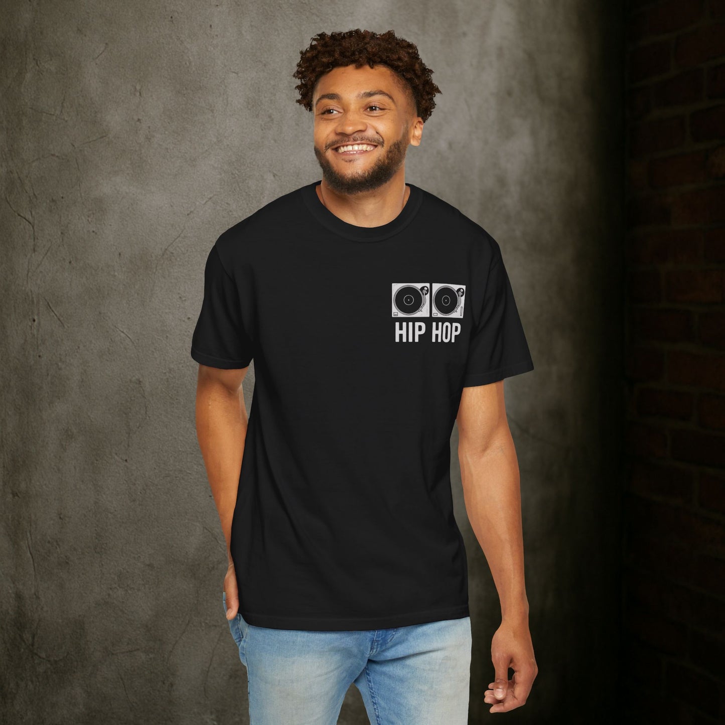 "Hip Hop" Turntable T-Shirt — for DJs, Producers, and Hip Hop Heads
