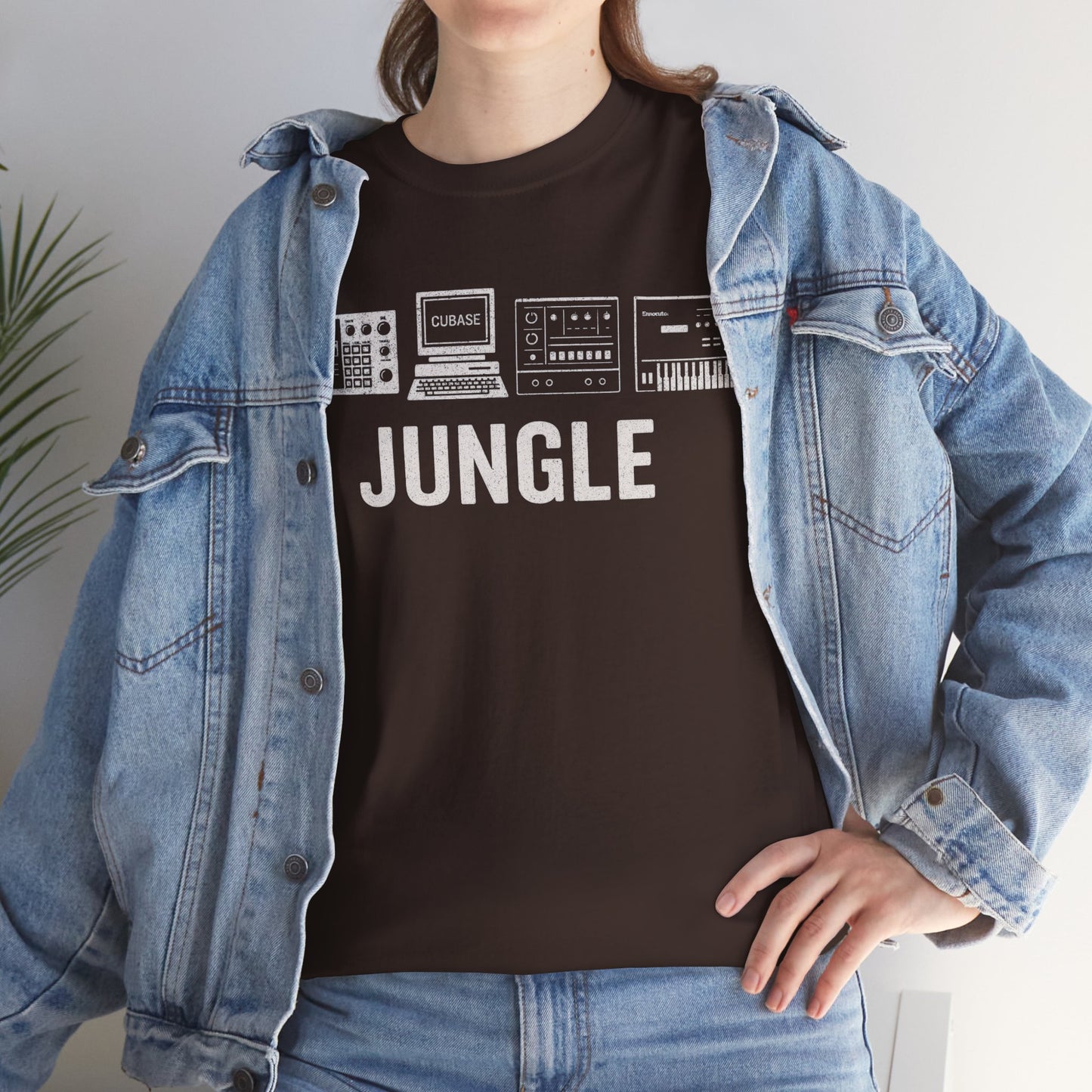 Jungle Music T-Shirt – Vintage Gear Graphic Tee for Drum & Bass and Rave Culture Fans