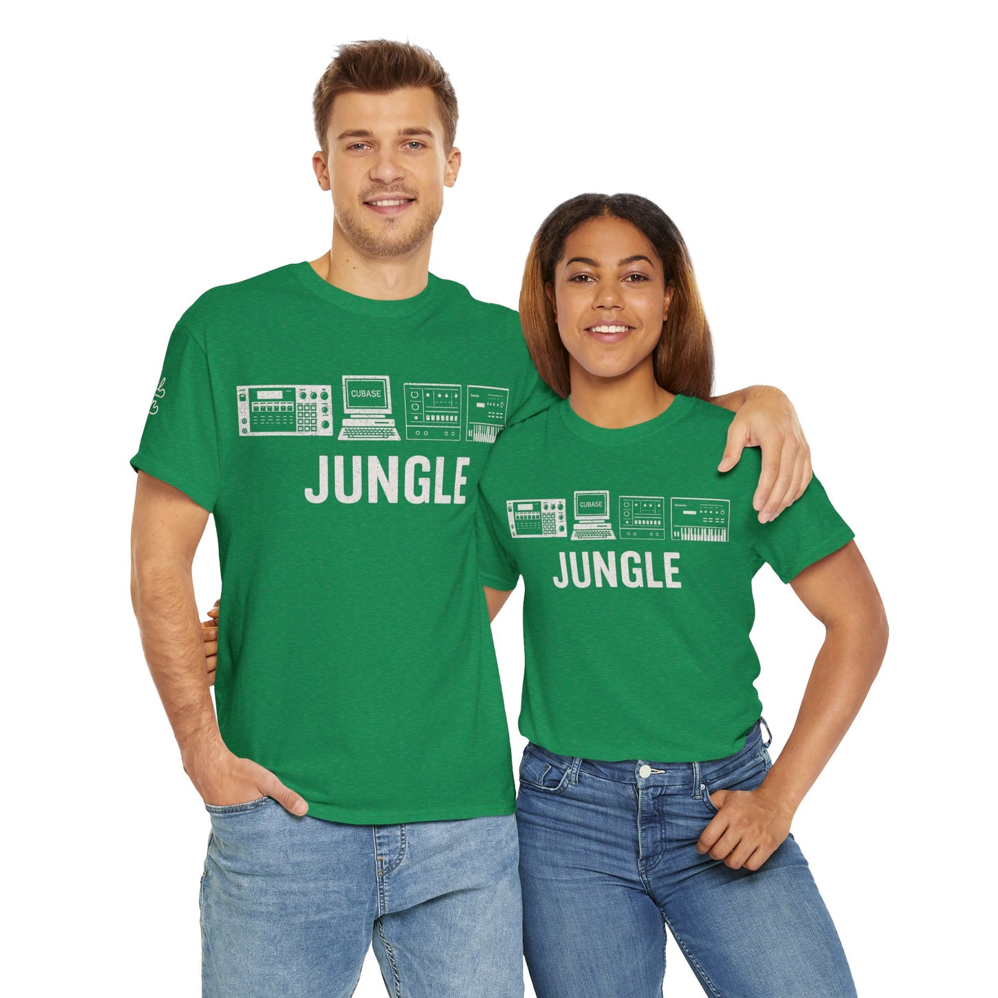 Jungle Music T-Shirt – Vintage Gear Graphic Tee for Drum & Bass and Rave Culture Fans