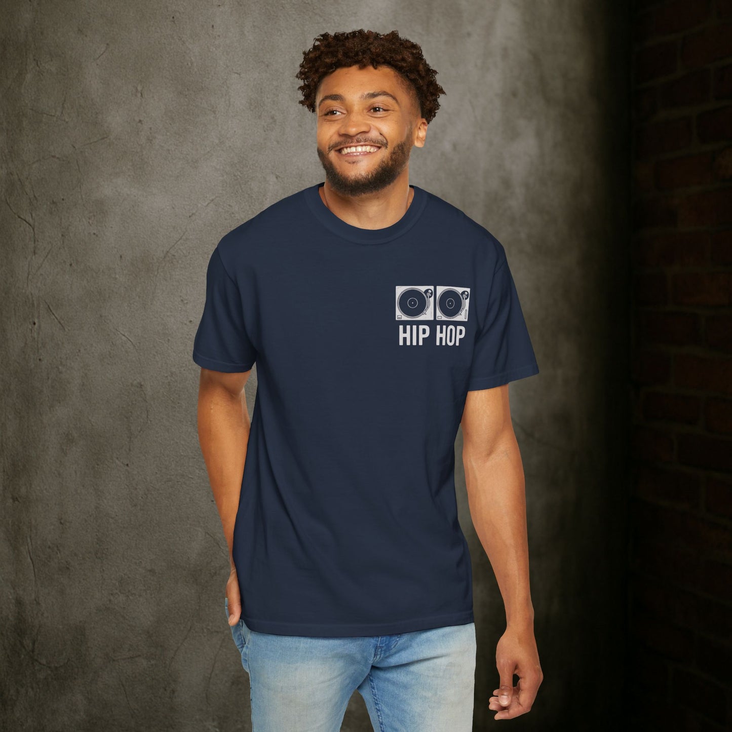 "Hip Hop" Turntable T-Shirt — for DJs, Producers, and Hip Hop Heads