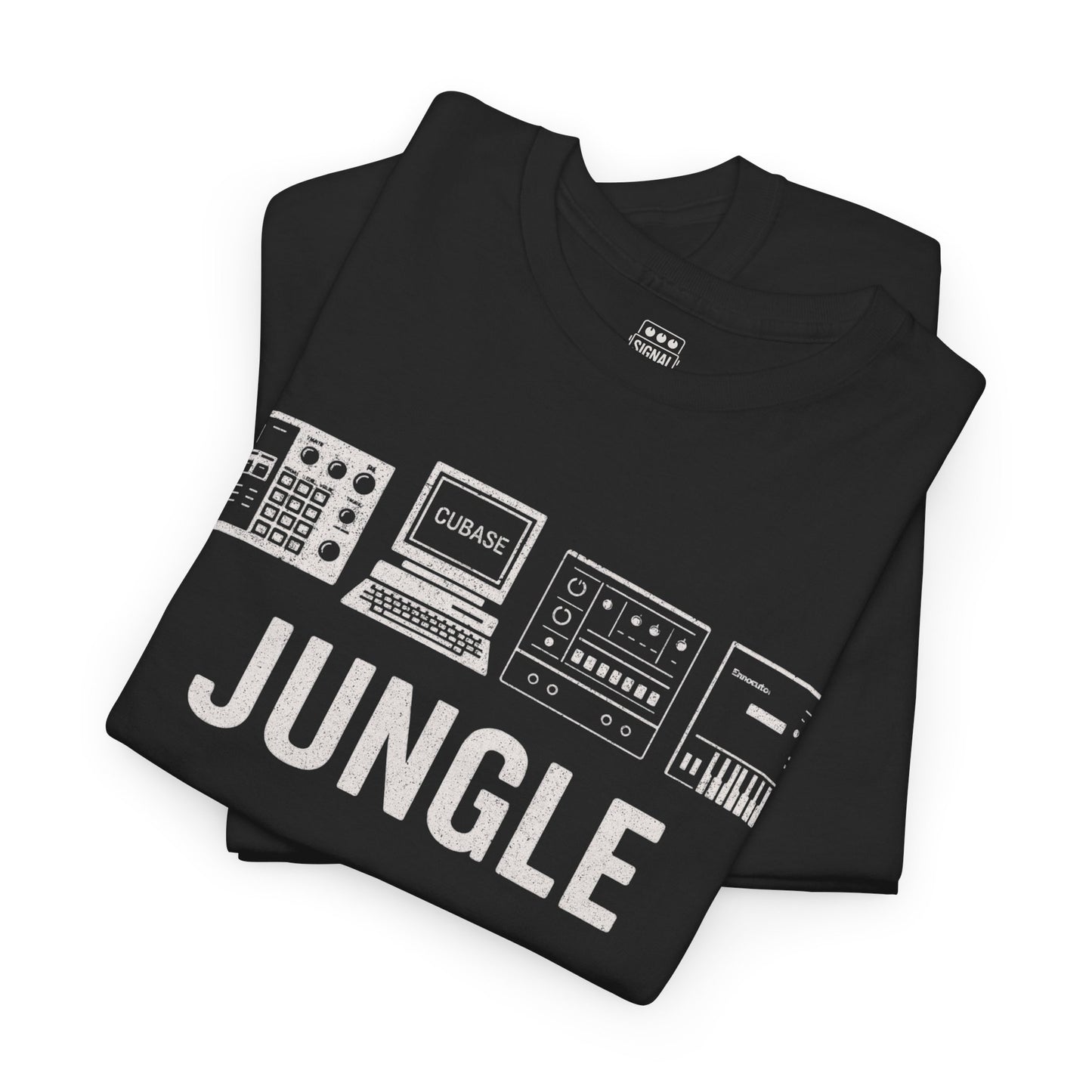 Jungle Music T-Shirt – Vintage Gear Graphic Tee for Drum & Bass and Rave Culture Fans
