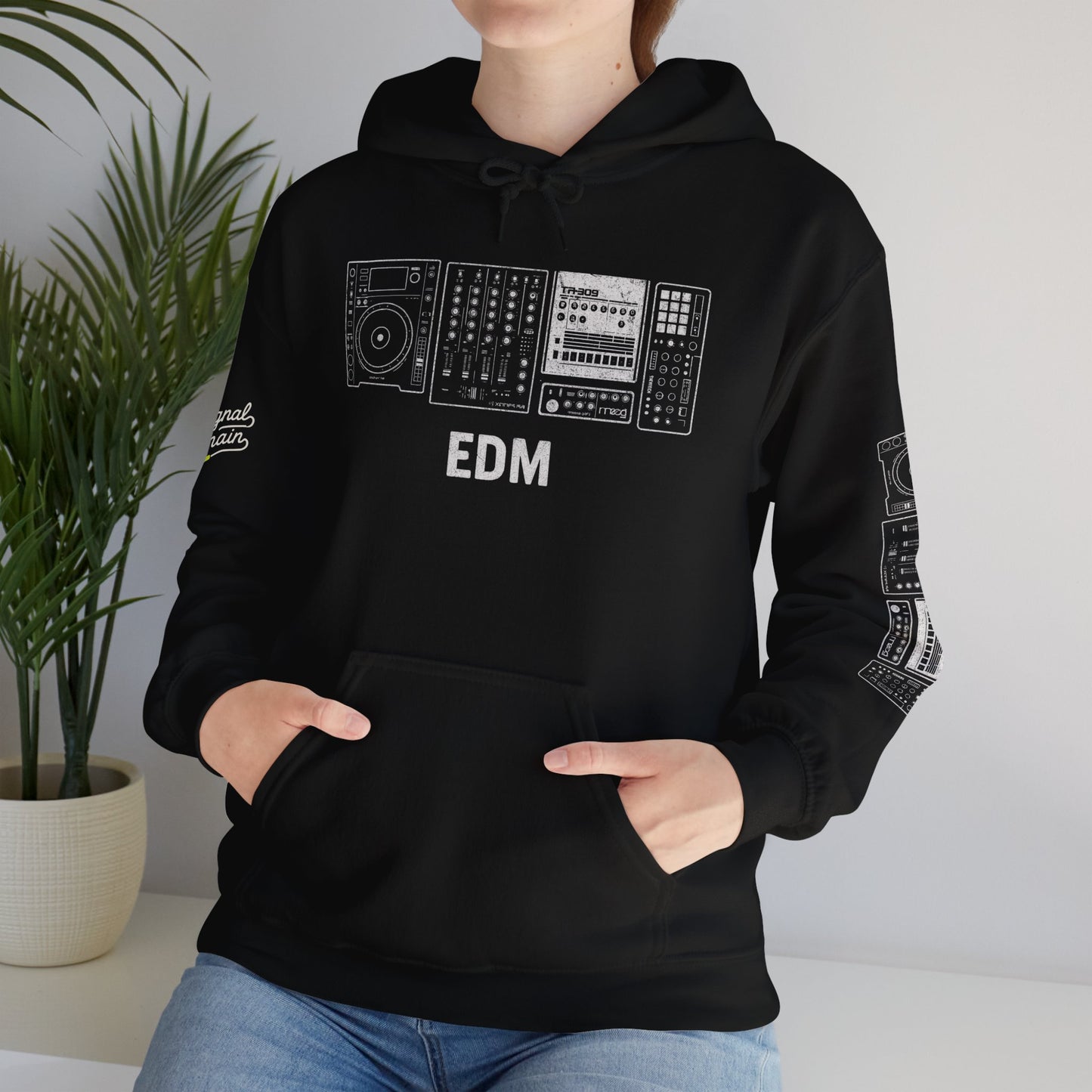 EDM Music Producer Hoodie – Unisex Heavy Blend Sweatshirt for DJs, Producers & Electronic Music Fans