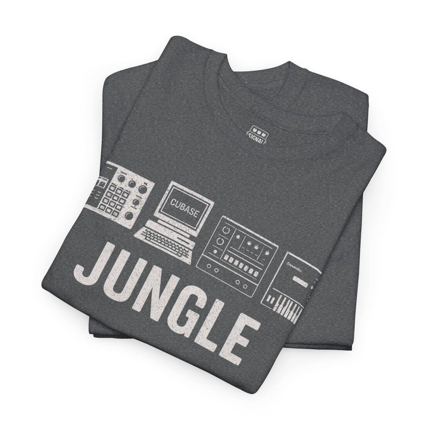 Jungle Music T-Shirt – Vintage Gear Graphic Tee for Drum & Bass and Rave Culture Fans