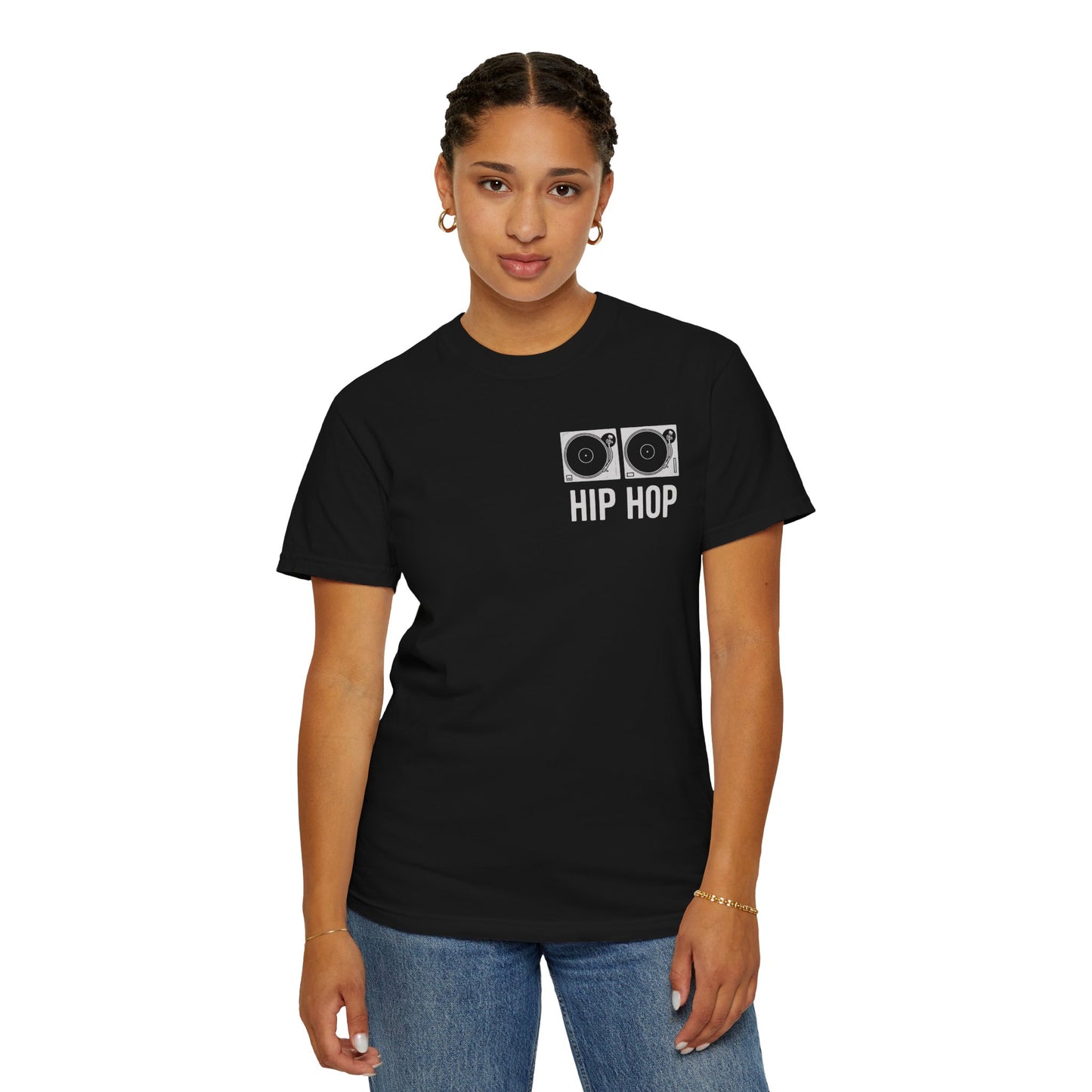 "Hip Hop" Turntable T-Shirt — for DJs, Producers, and Hip Hop Heads