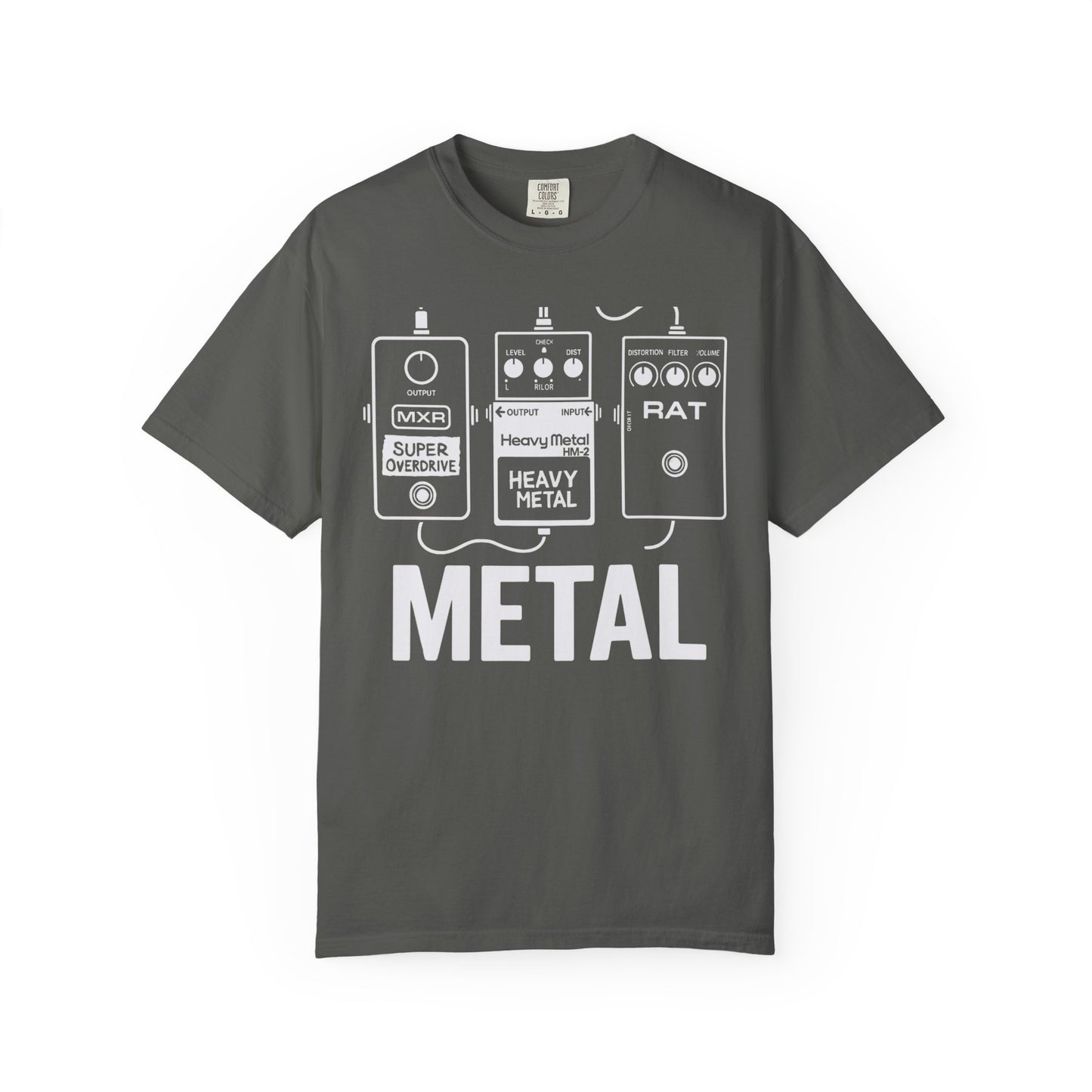 "Metal" Guitar Pedal T-Shirt — for Heavy Tone Lovers