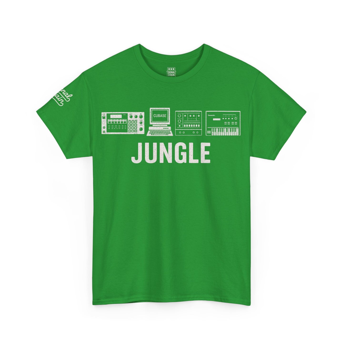 Jungle Music T-Shirt – Vintage Gear Graphic Tee for Drum & Bass and Rave Culture Fans