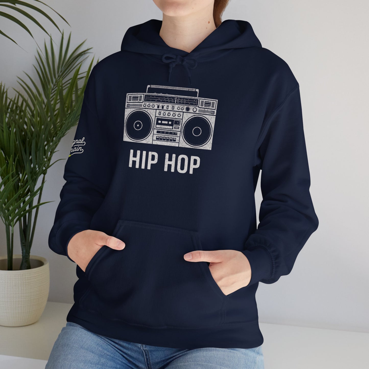 Hip Hop Boombox Hoodie – Retro Unisex Sweatshirt for Old School Music Lovers & Streetwear Fans