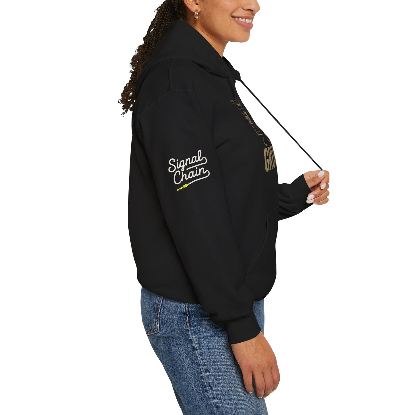 "Grunge" Hoodie — Unisex Pullover Hoodie Inspired by Iconic Guitar Pedals and 90s Alternative Sound