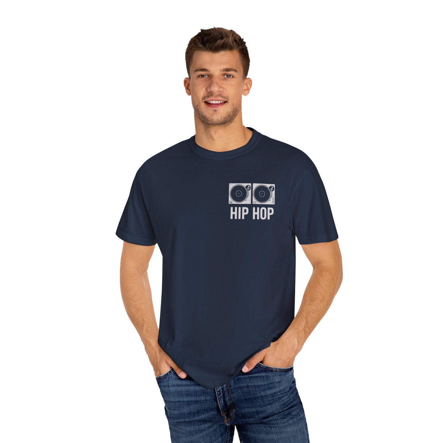 "Hip Hop" Turntable T-Shirt — for DJs, Producers, and Hip Hop Heads