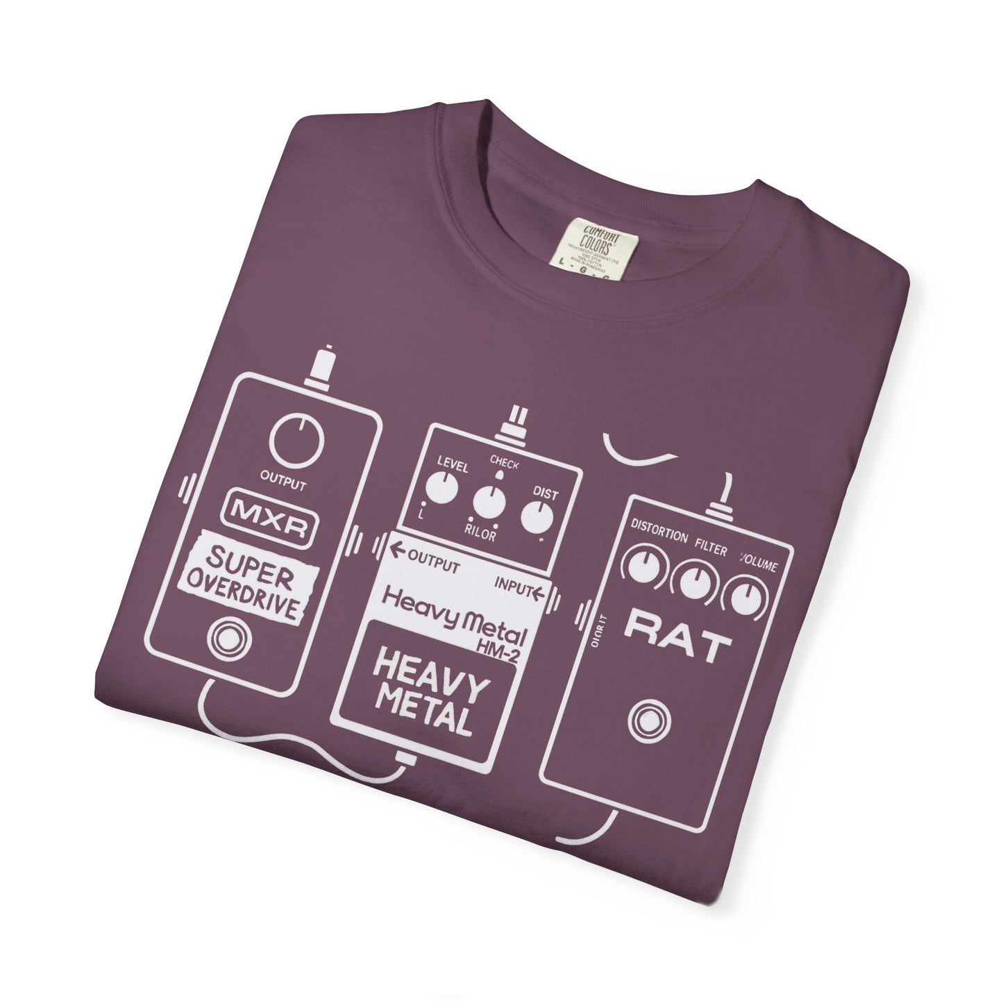 "Metal" Guitar Pedal T-Shirt — for Heavy Tone Lovers