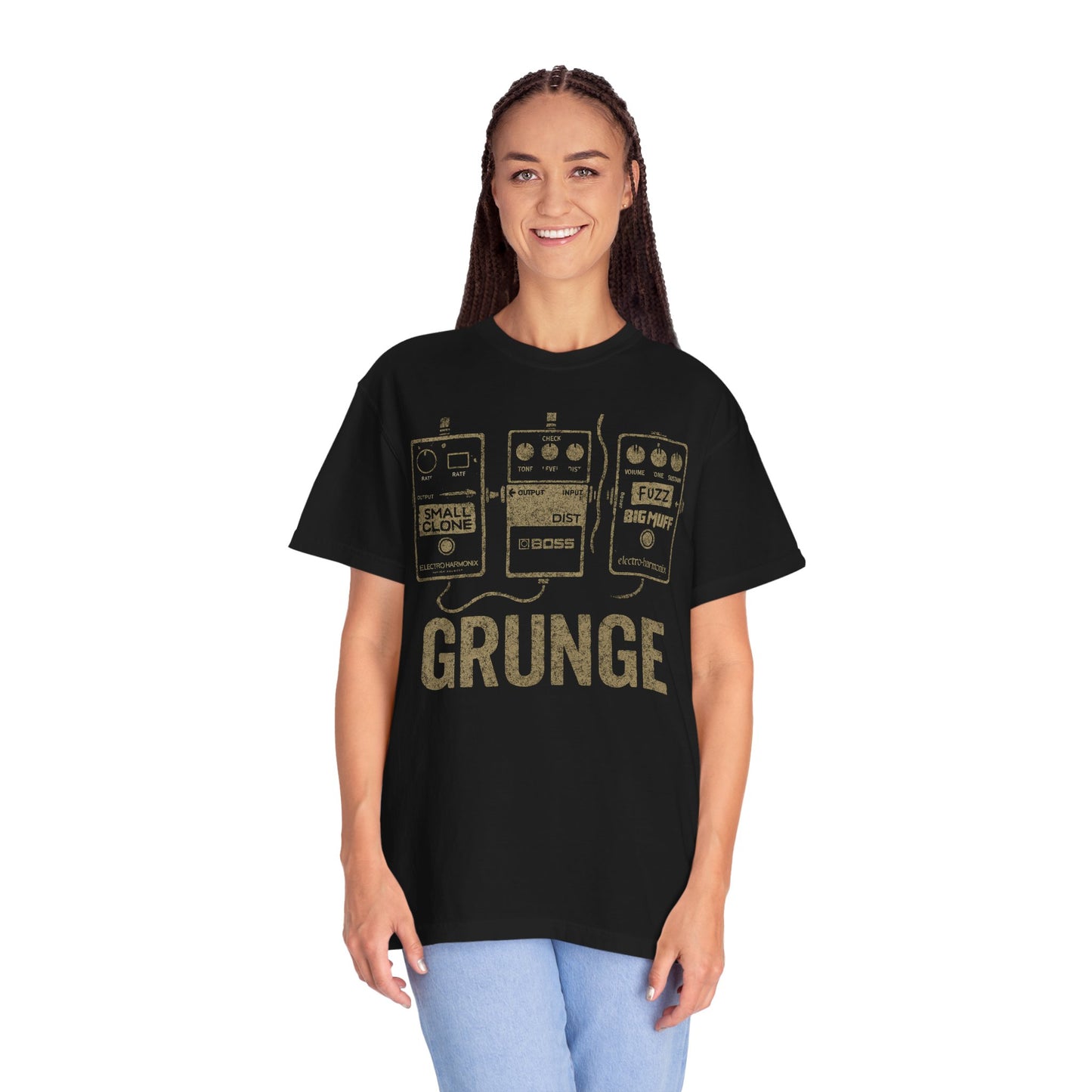 "Grunge" Guitar Pedal T-Shirt — Inspired by Iconic Pedals