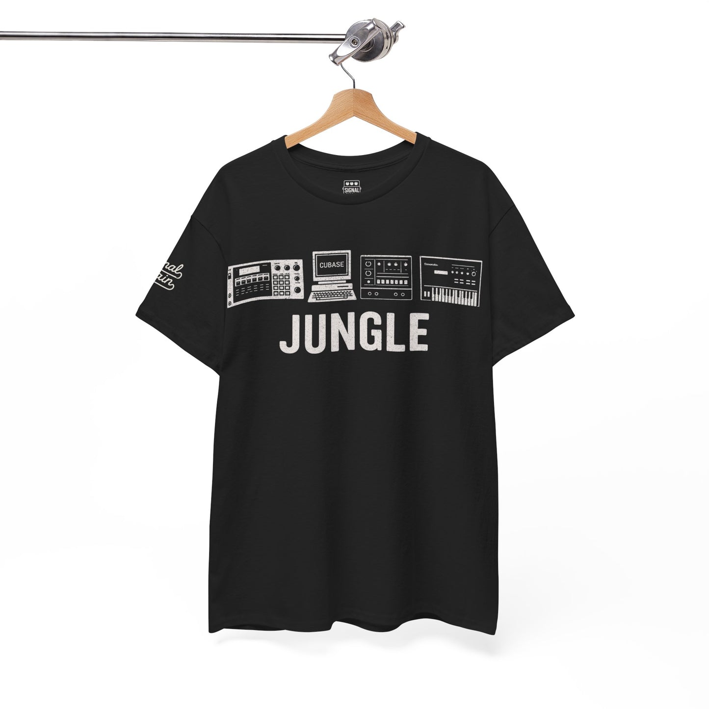 Jungle Music T-Shirt – Vintage Gear Graphic Tee for Drum & Bass and Rave Culture Fans