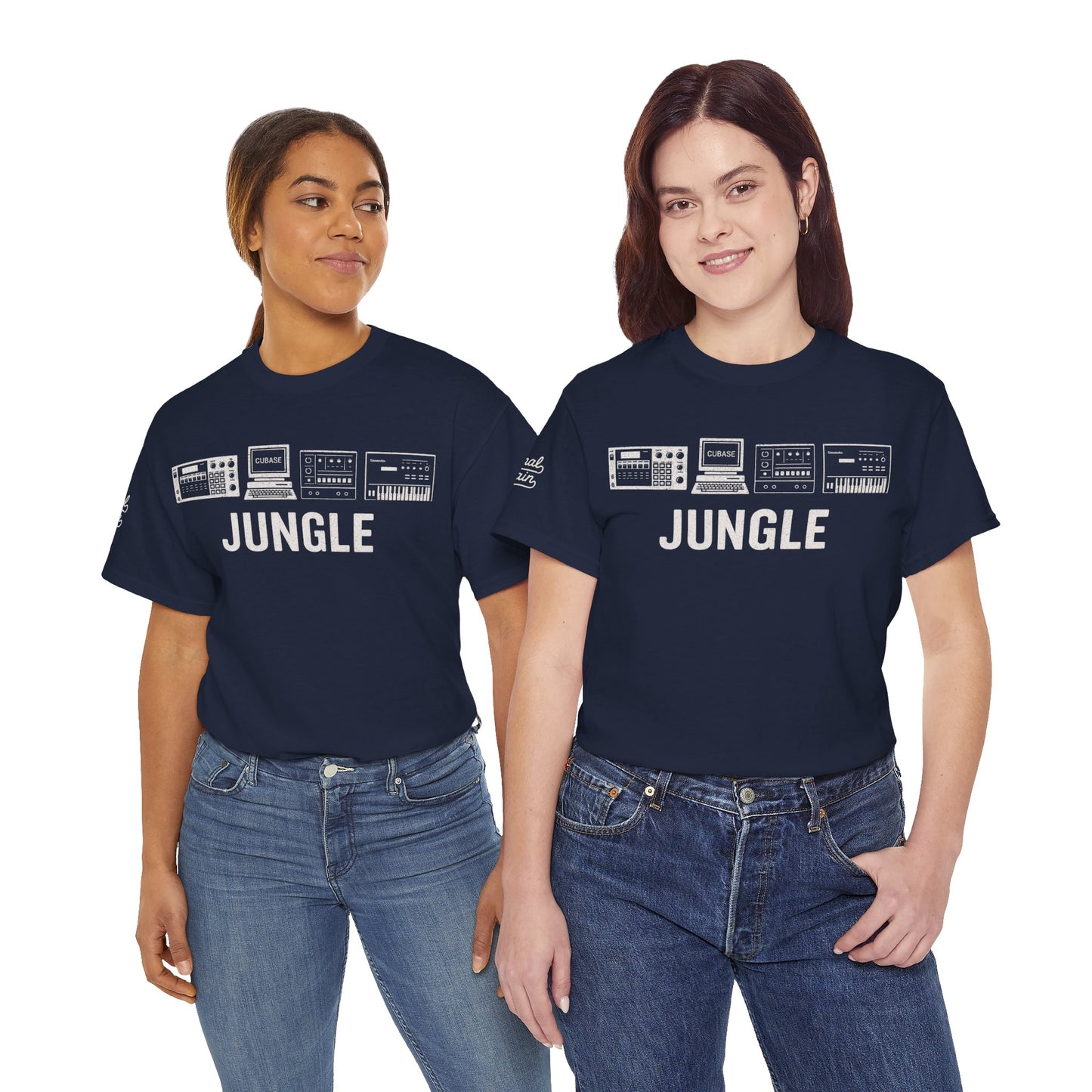 Jungle Music T-Shirt – Vintage Gear Graphic Tee for Drum & Bass and Rave Culture Fans