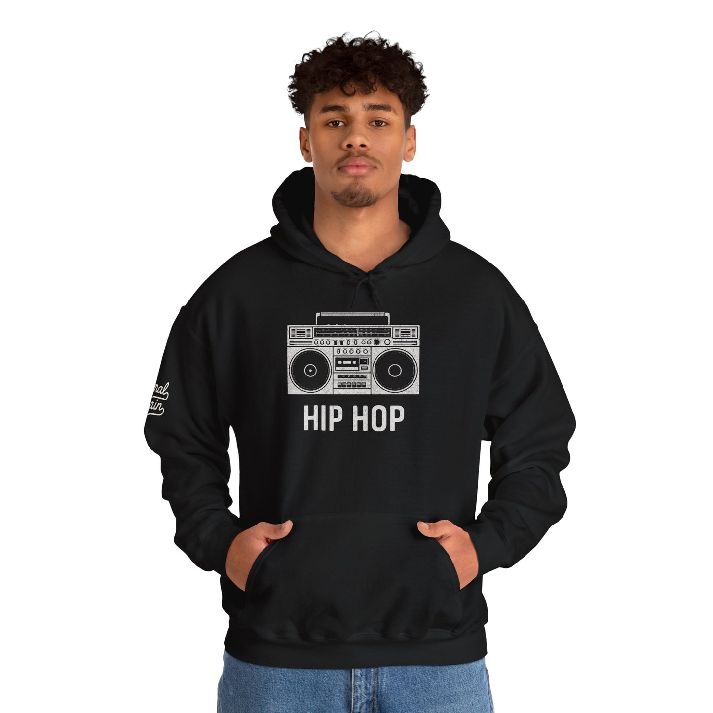 Hip Hop Boombox Hoodie – Retro Unisex Sweatshirt for Old School Music Lovers & Streetwear Fans