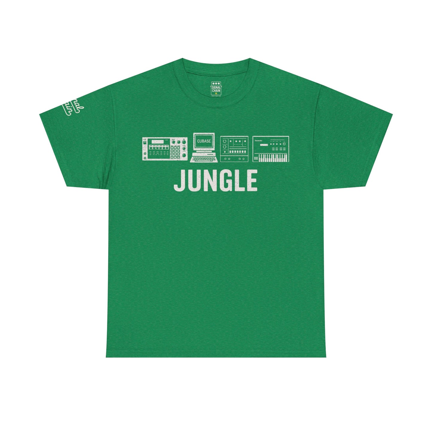 Jungle Music T-Shirt – Vintage Gear Graphic Tee for Drum & Bass and Rave Culture Fans