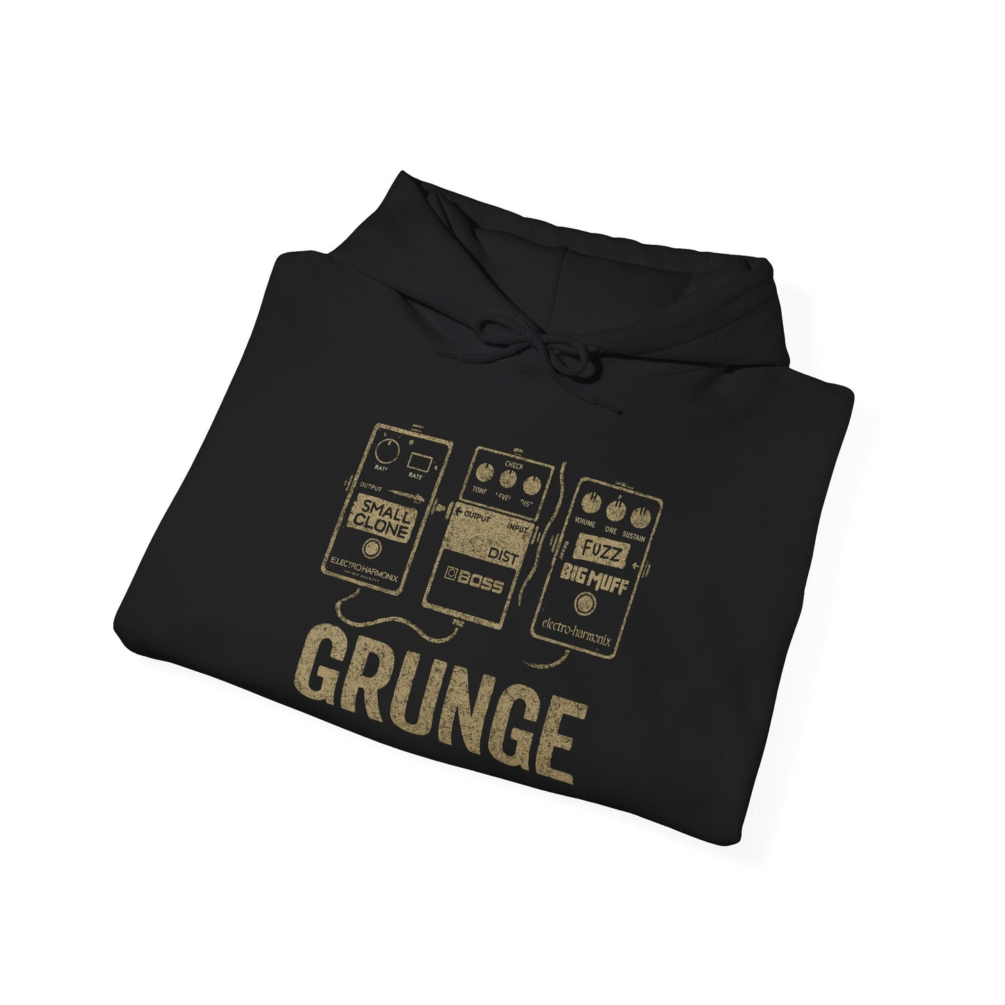 "Grunge" Hoodie — Unisex Pullover Hoodie Inspired by Iconic Guitar Pedals and 90s Alternative Sound