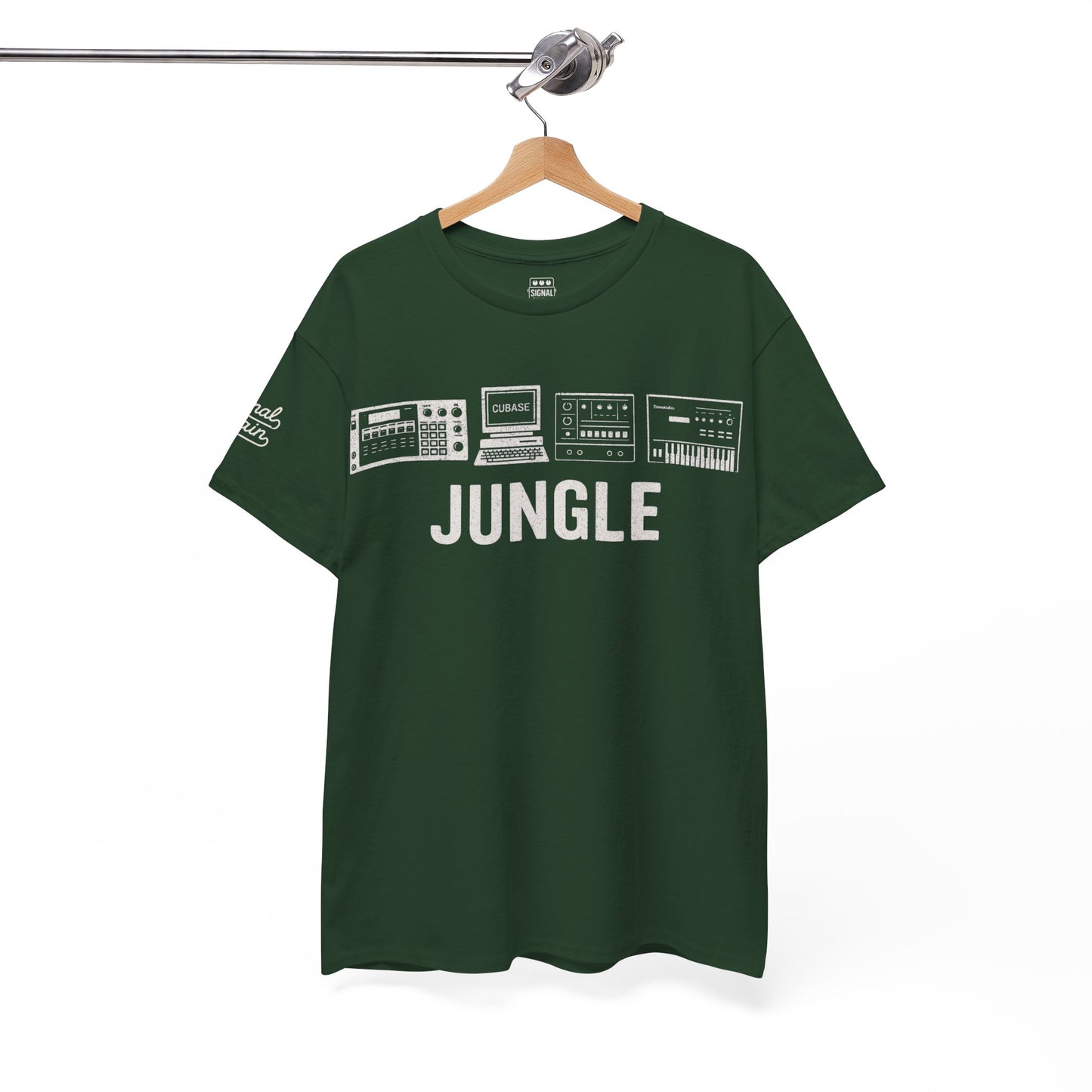 Jungle Music T-Shirt – Vintage Gear Graphic Tee for Drum & Bass and Rave Culture Fans