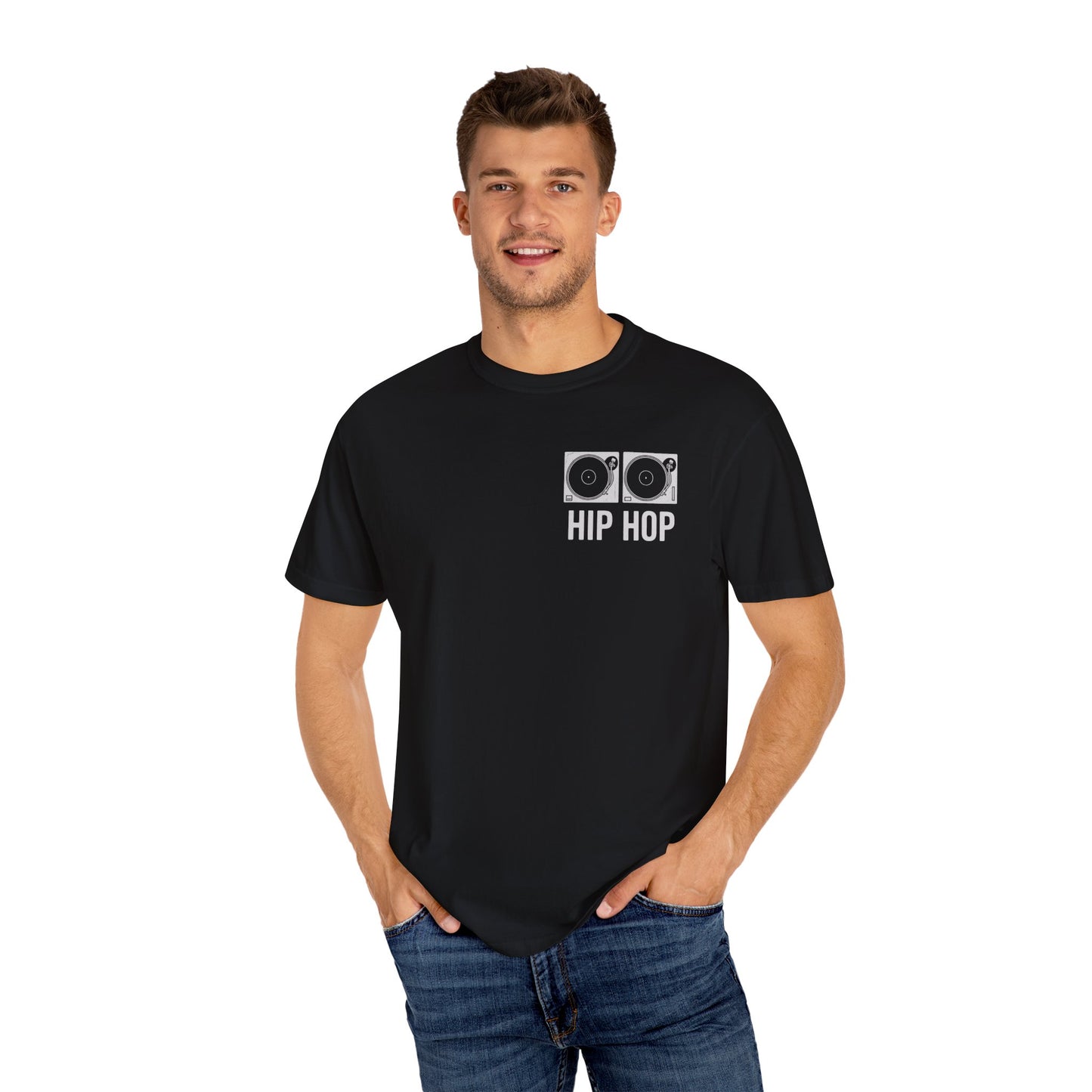 "Hip Hop" Turntable T-Shirt — for DJs, Producers, and Hip Hop Heads
