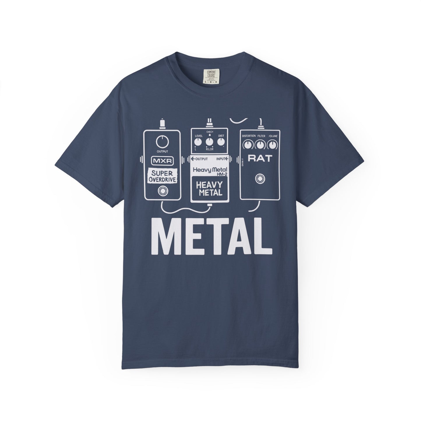 "Metal" Guitar Pedal T-Shirt — for Heavy Tone Lovers