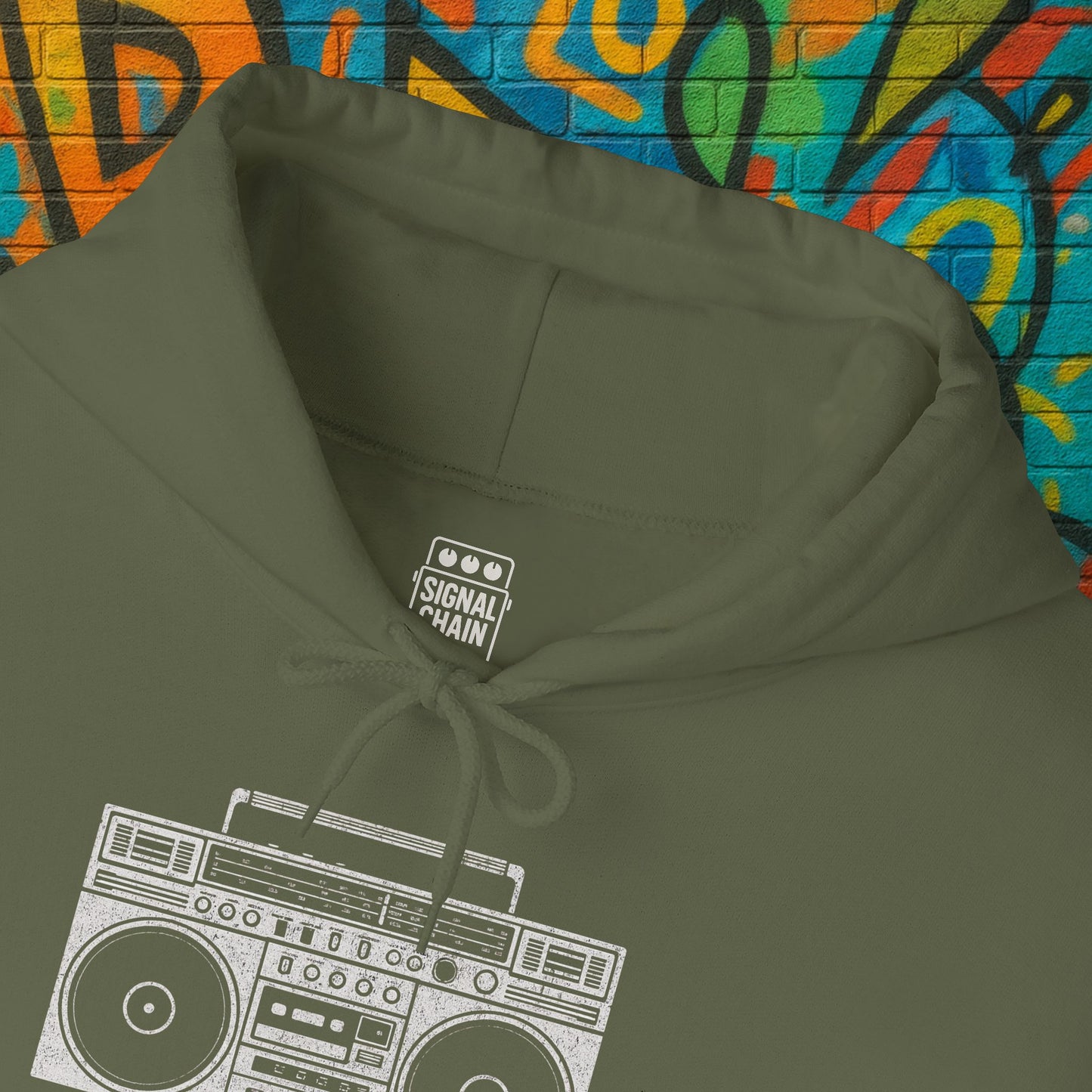 Hip Hop Boombox Hoodie – Retro Unisex Sweatshirt for Old School Music Lovers & Streetwear Fans