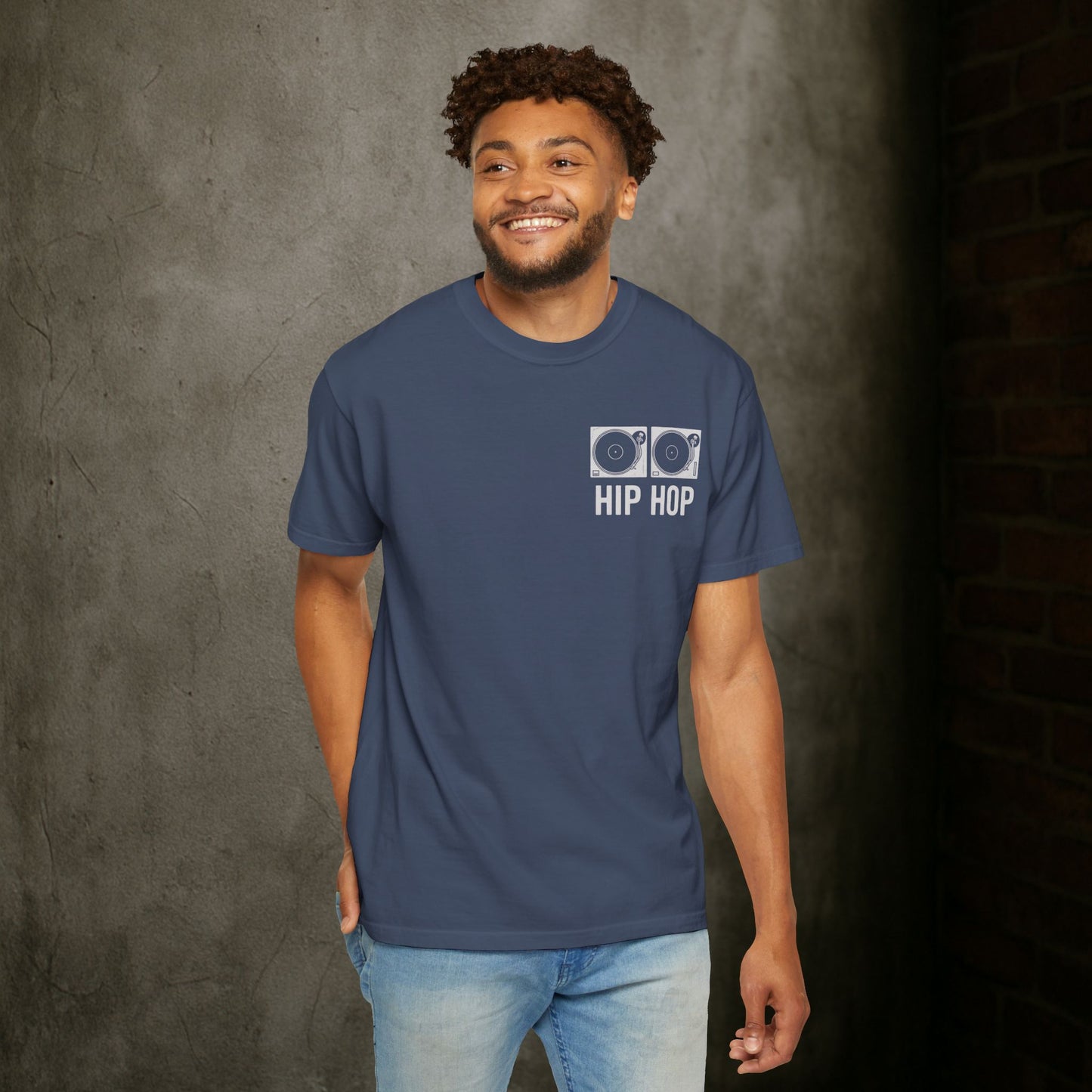 "Hip Hop" Turntable T-Shirt — for DJs, Producers, and Hip Hop Heads