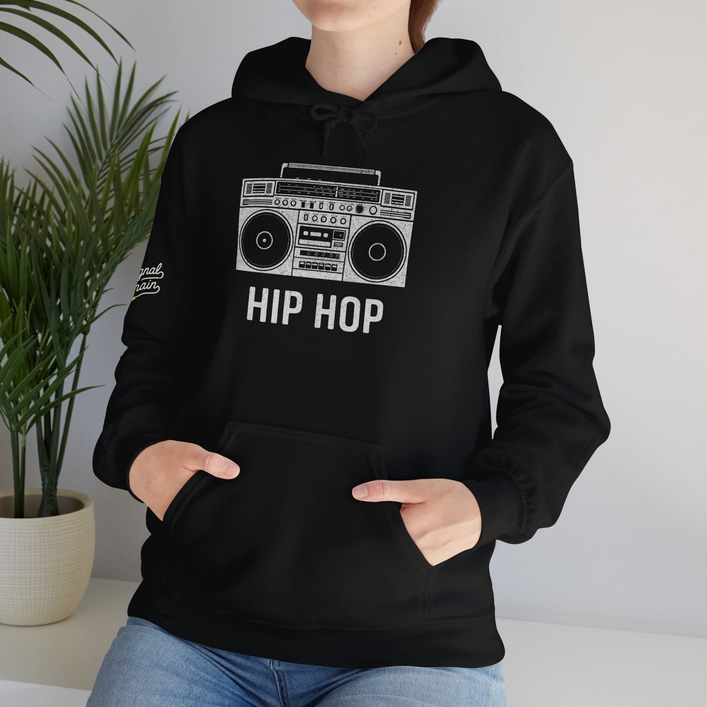 Hip Hop Boombox Hoodie – Retro Unisex Sweatshirt for Old School Music Lovers & Streetwear Fans