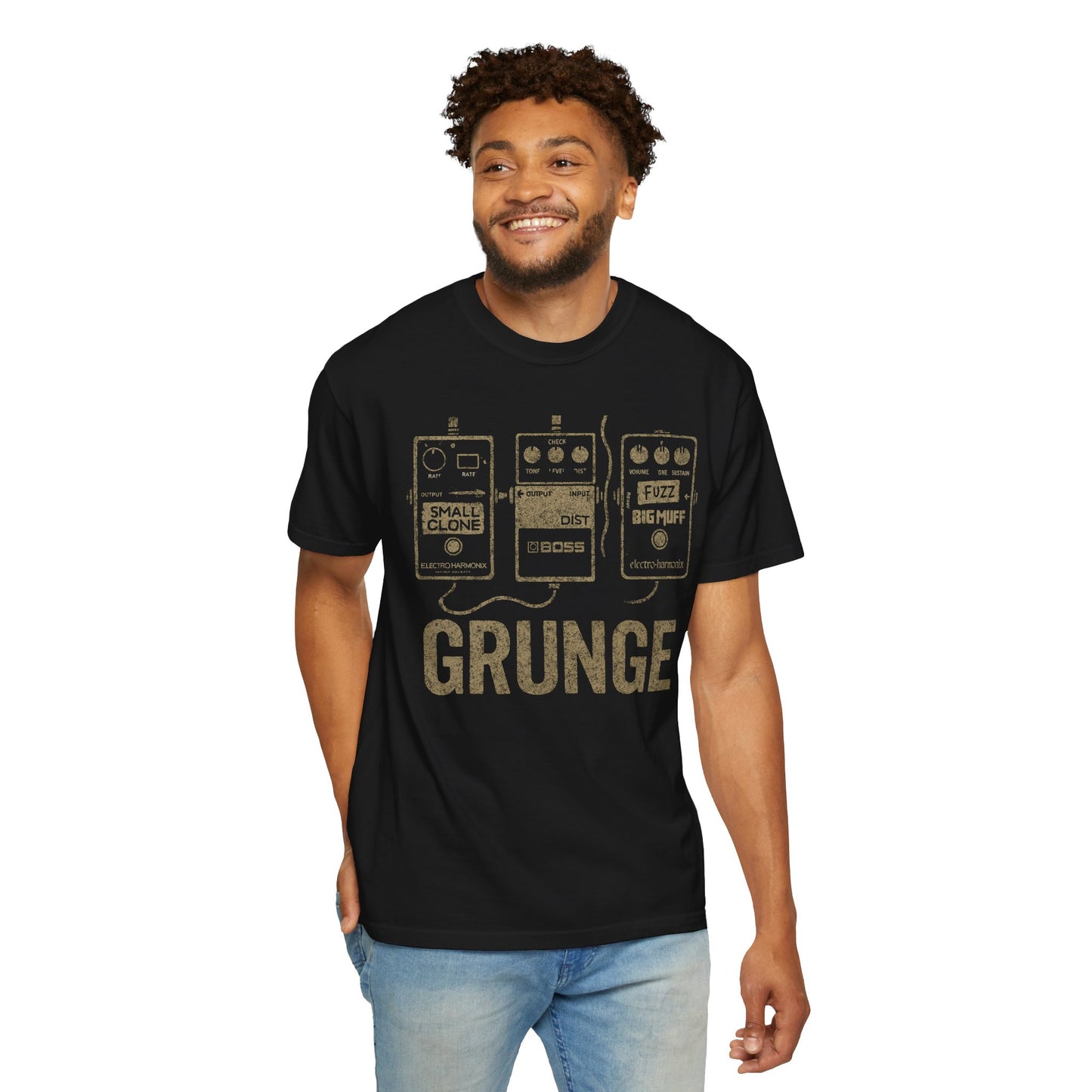 "Grunge" Guitar Pedal T-Shirt — Inspired by Iconic Pedals