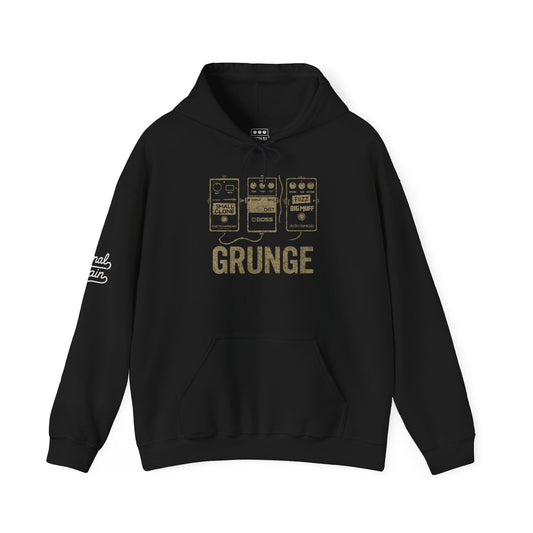 "Grunge" Hoodie — Unisex Pullover Hoodie Inspired by Iconic Guitar Pedals and 90s Alternative Sound