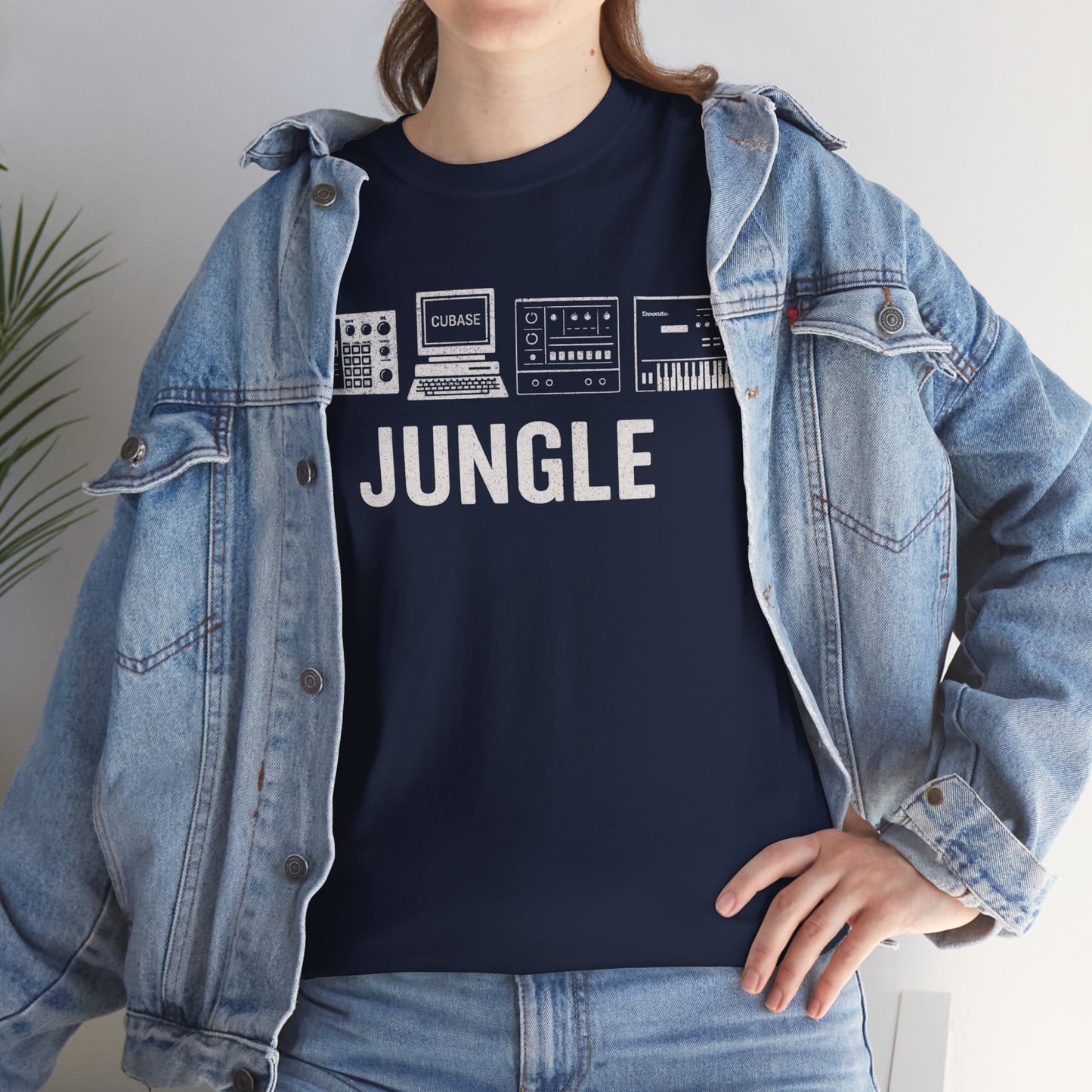 Jungle Music T-Shirt – Vintage Gear Graphic Tee for Drum & Bass and Rave Culture Fans
