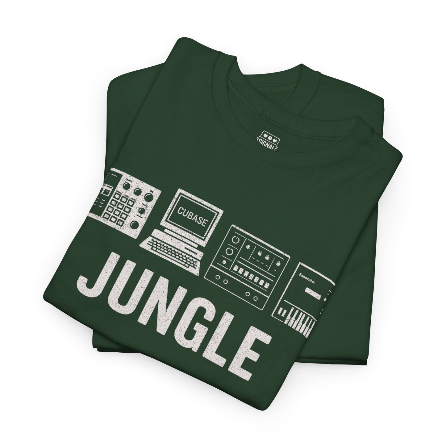 Jungle Music T-Shirt – Vintage Gear Graphic Tee for Drum & Bass and Rave Culture Fans