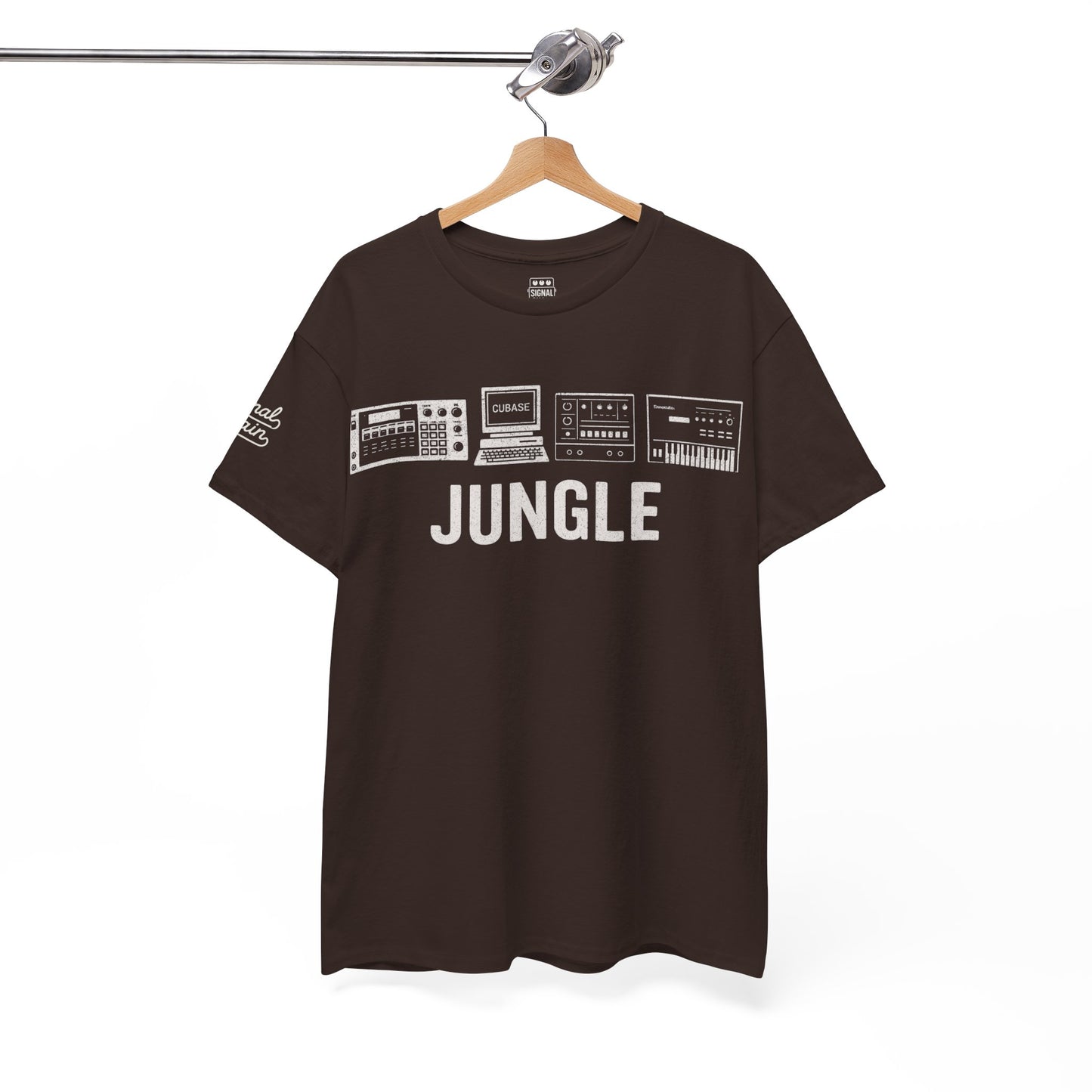 Jungle Music T-Shirt – Vintage Gear Graphic Tee for Drum & Bass and Rave Culture Fans