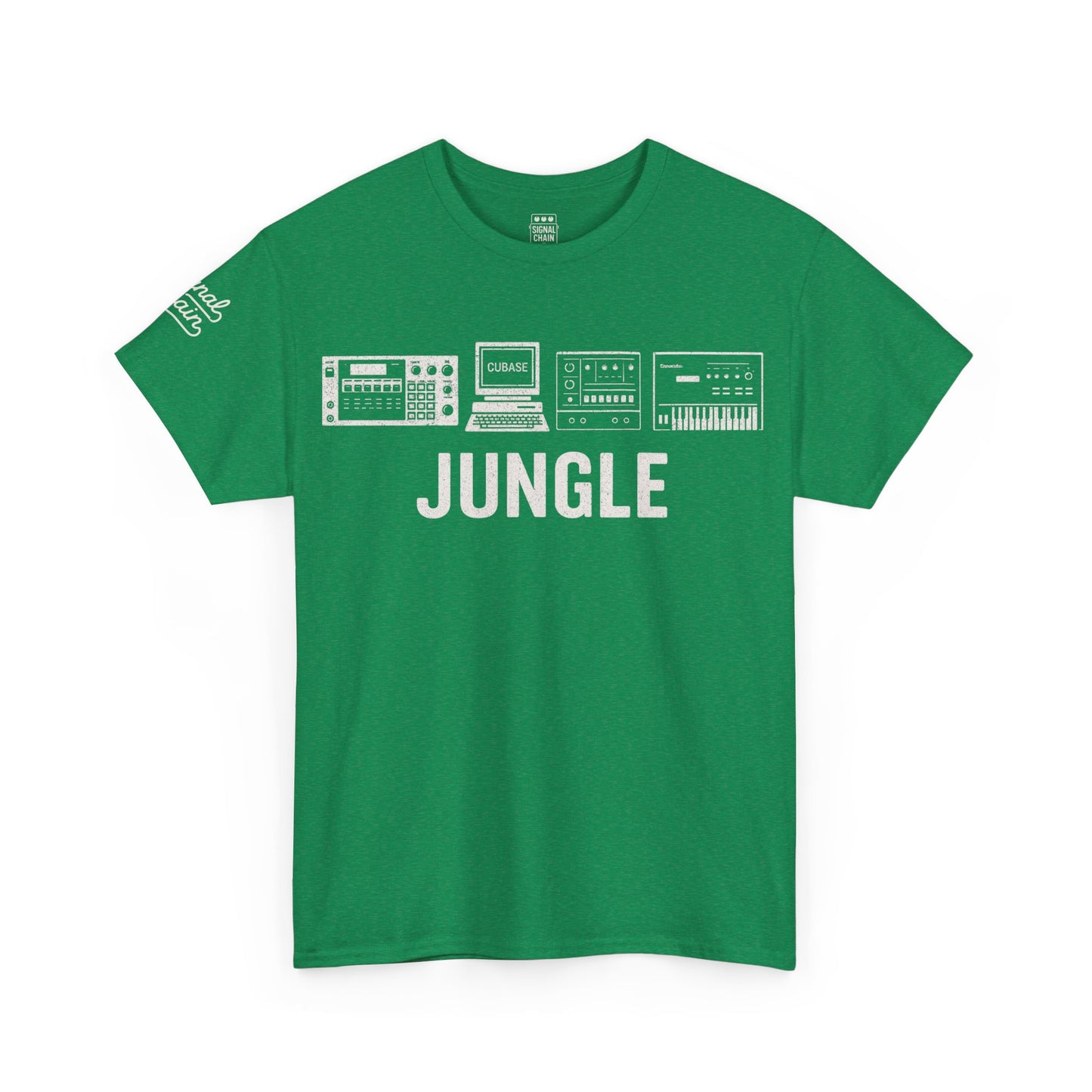 Jungle Music T-Shirt – Vintage Gear Graphic Tee for Drum & Bass and Rave Culture Fans