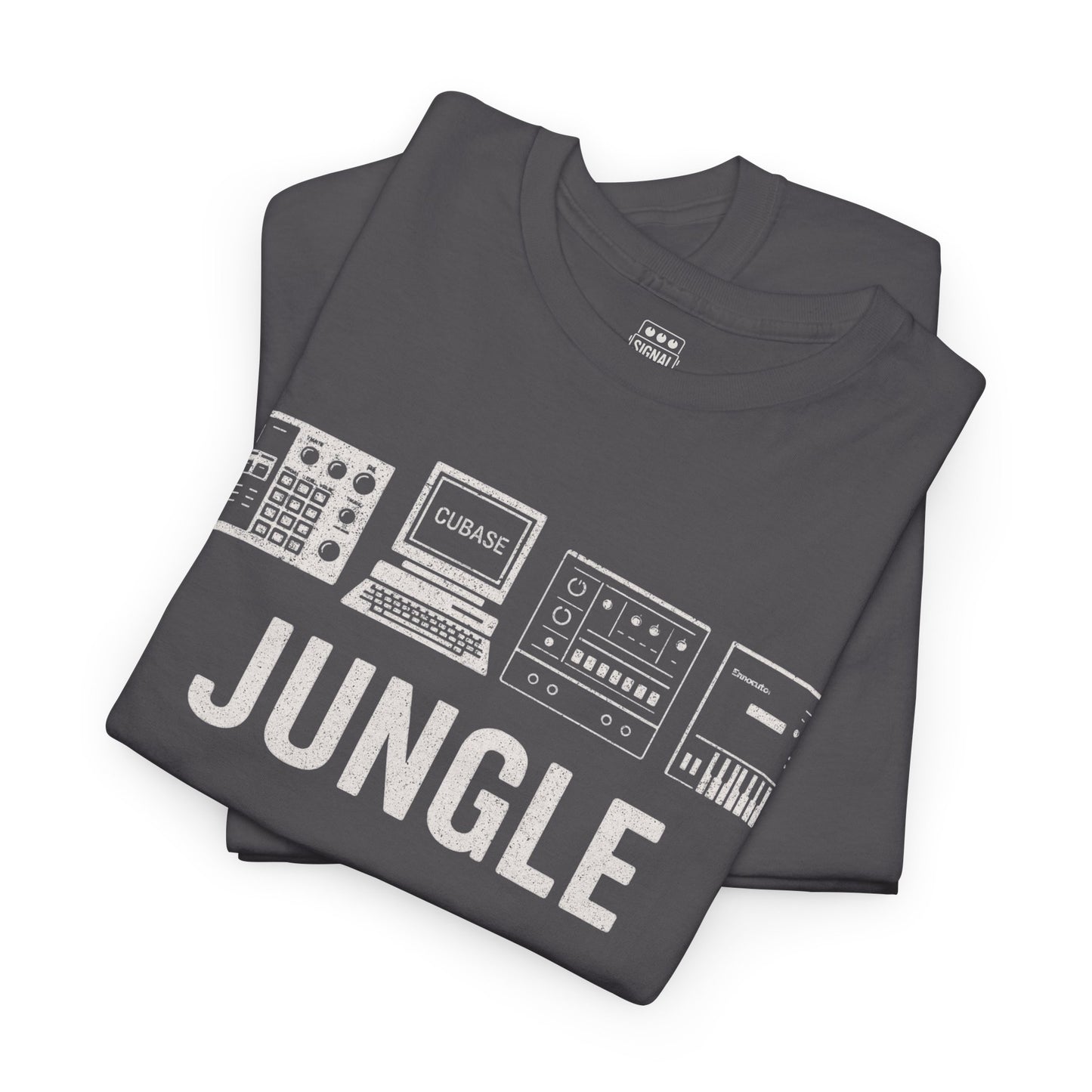 Jungle Music T-Shirt – Vintage Gear Graphic Tee for Drum & Bass and Rave Culture Fans
