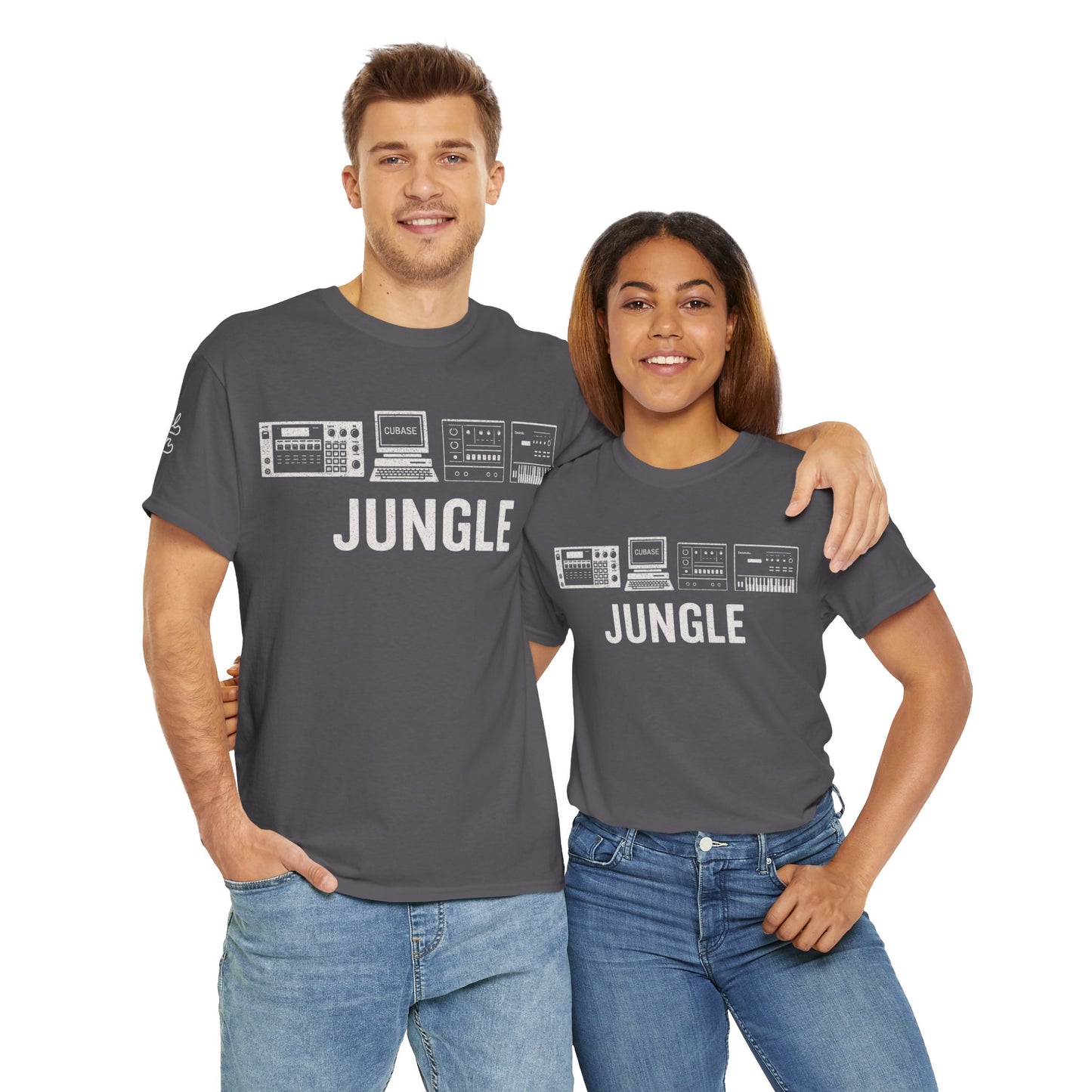 Jungle Music T-Shirt – Vintage Gear Graphic Tee for Drum & Bass and Rave Culture Fans