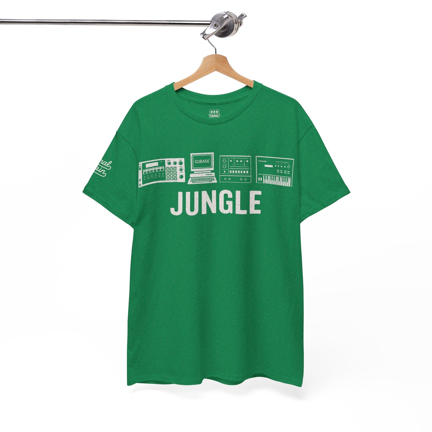 Jungle Music T-Shirt – Vintage Gear Graphic Tee for Drum & Bass and Rave Culture Fans