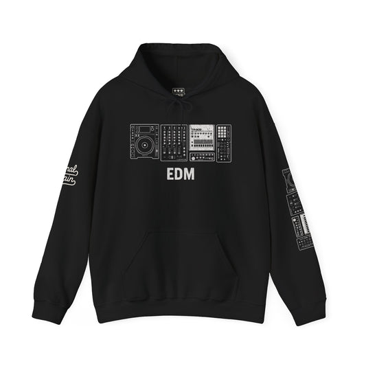 EDM Music Producer Hoodie – Unisex Heavy Blend Sweatshirt for DJs, Producers & Electronic Music Fans
